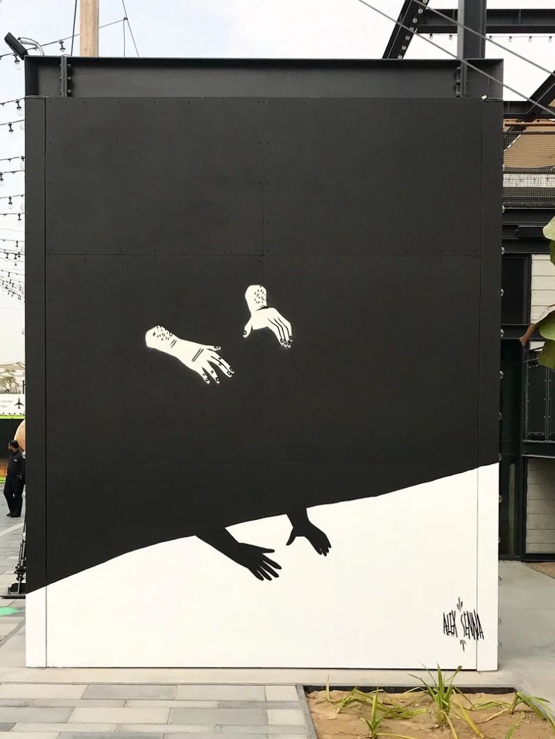 Alex Senna Murals, La Mer — place