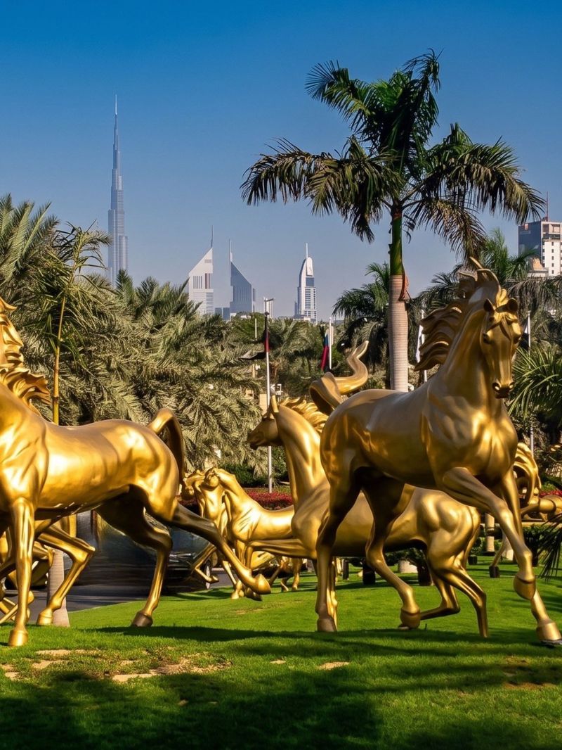 Madinat Jumeirah Bronze Horses — place