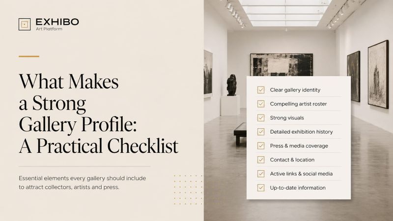 What Makes a Strong Gallery Profile A Practical Checklist