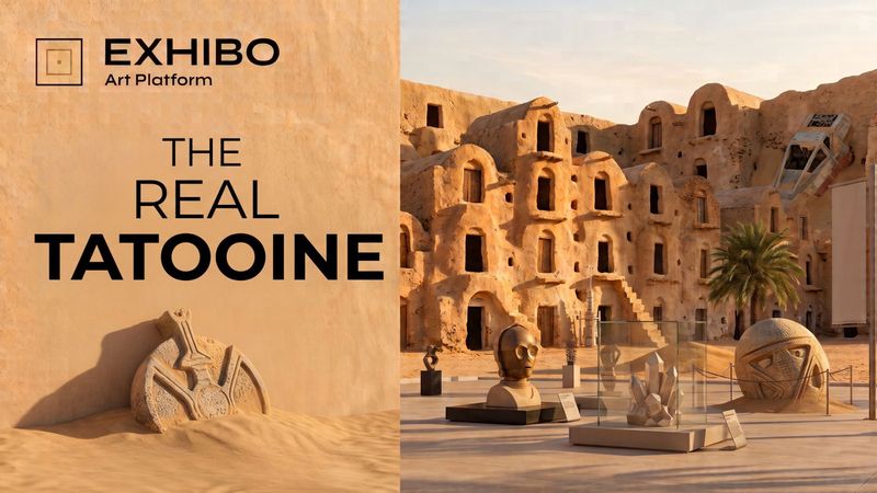 The Tunisian desert that became Tatooine — its Berber architecture, its vanishing film sets, and the living street-art scene painting over the myth.