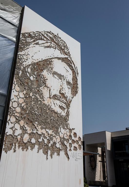 Bedouin Portrait by Vhils — place