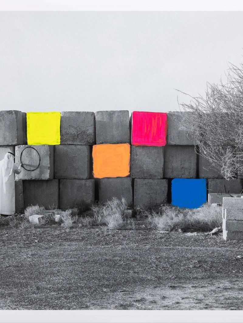 Coloured Cement blocks