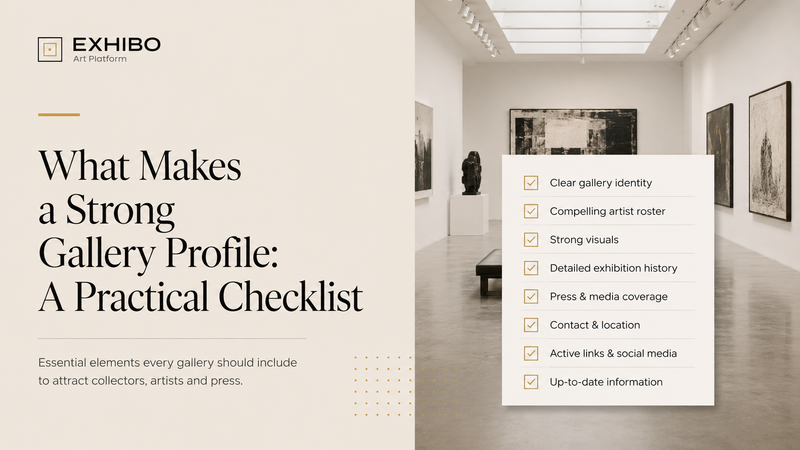 What Makes a Strong Gallery Profile A Practical Checklist