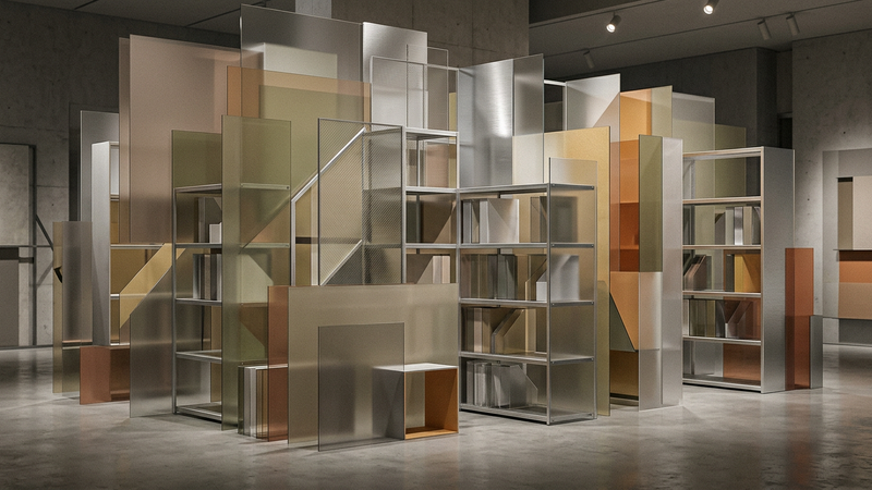 Abstract contemporary illustration representing institutional transition and historical preservation