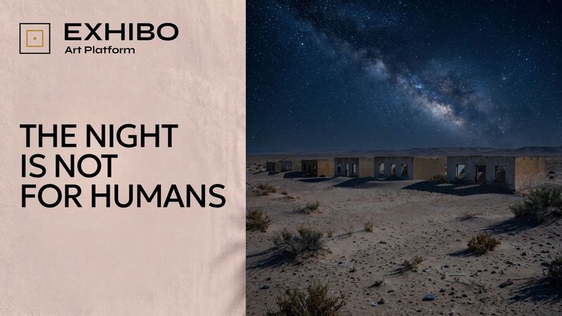 Rooms of an abandoned village filling with sand, doorways half-buried, low houses in a line under a pale sky.