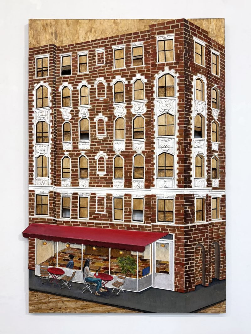 Building with cafe