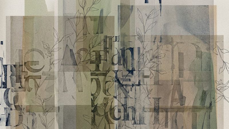 Abstract editorial illustration evoking independent publishing, printed matter, and cultural plurality in muted contemporary tones